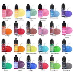 キャンドル　染料　10ml  24色セット　ジェルキャンドル　パラフィンワックス　ジェルキャンドル作り