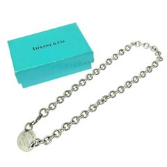 【中古】【箱付き】 TIFFANY&Co. ティファニー シルバー リターントゥ オーバルタグ ネックレス 52.8g 925刻印 413996 ネックレス