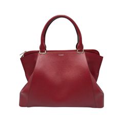 カルティエ CARTIER ハンドバッグ Cドゥカルティエ 2way レザー ボルドー系 レディース