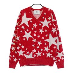MARK & LONA スター柄 Vネックニット レッド MARK & LONA スター柄 Vネックニット レッド - メルカリ