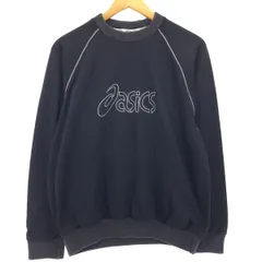 asics AW-012 ホワイト スウェット S 日本製デットスック