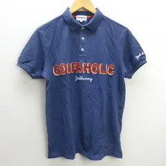 G■ジャックバニー/Jack Bunny!! ByPEARLY GATES 半袖ポロシャツ/鹿の子地【5】青系/men's/49【中古】■