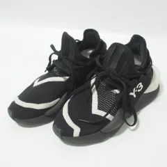美品 Y-3 ワイスリー ヨウジヤマモト×アディダス KAIWA KNIT ローカット スニーカー EF2628 23.5cm ブラック レディース 古着 中古 USED