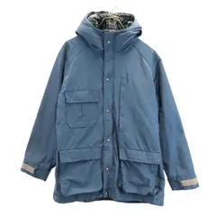 ウールリッチ 70s ナイロンブレンド ヴィンテージ 長袖 フード ジャケット M ブルー系 WOOLRICH 裏チェック メンズ 古着 【231115】のサムネイル