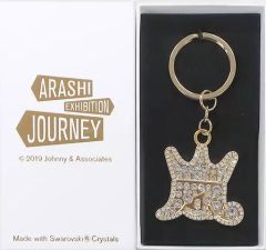 新品】ARASHI 嵐 スワロフスキー キーホルダー ゴールド - メルカリ