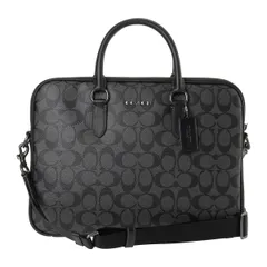 新品 コーチ COACH ブリーフケース チャコール