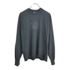 90年代 USA製 NIKE ナイキ ロゴ 長袖Ｔシャツ スポーツ ブラック(メンズ L)中古 古着 U5858