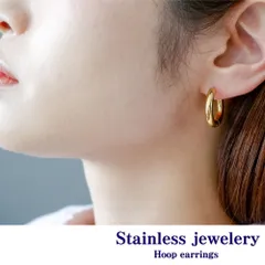 【フープ ピアス 幅4mm 内径12mm 1ペア】[Adelina Style] サージカルステンレス フープピアス リングピアス レディース メンズ 太め 金属アレルギー対応 プレゼント