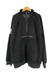 ボルコム VOLCOM ボア　ジャケット フルジップ 前開き 刺繍  ロゴ サイズM ブラック 黒 QQQのサムネイル
