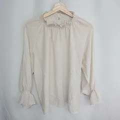 ◇ ⊂ UNITED ARROWS green label relaxing 長袖 ブラウス サイズ表記なし ベージュ系 レディース E  【1410100007493】