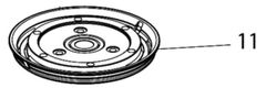 マキタ makita タフロータリー ハサミ刃 アタッチメント A-71582用ケースＣ ASSY SY00000628 部品 補給 修理 パーツ 刈払機 草刈機 草刈り