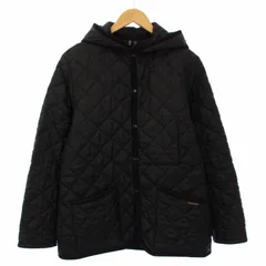 ラベンハム LAVENHAM キルティングジャケット 中綿 フード アウター 38 黒 /TKのサムネイル
