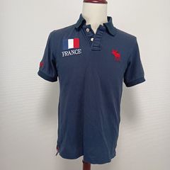 Abercrombie＆Fitch アバクロンビー&フィッチ　アバクロ　ポロシャツ　サイズS ネイビー　フランス国旗
