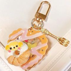 シャカシャカキーホルダーおめかしクマドーナツBOXシェイカー