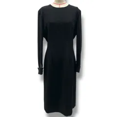 HIROMI YOSHIDA ヒロミヨシダ ブラックフォーマルワンピース 東京ソワール シフォン 礼服 喪服 冠婚葬祭 セレモニー 0503431-AR 黒 ブラック サイズ9 レディース 春 ゴーゴー古着久喜倉庫店 29 No.650