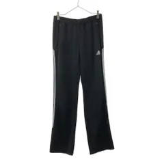 アディダス ロゴ刺繍 トレーニング ロングジャージパンツ L ブラック adidas スポーツ メンズ