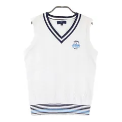 サイズ：M CALLAWAY キャロウェイ  Vネック ニットベスト  ホワイト系 [240101331786] ゴルフウェア レディース ストスト