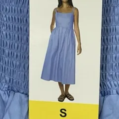 送料無料 新品 WellWorn キャミワンピース Sサイズ レディース 女性 衣類 スカート ワンピ 水色 /900568在★2