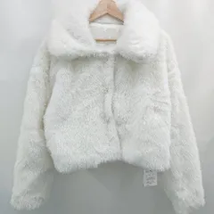 ◇ ⊇ GRL グレイル シンプル系 長袖 ボアジャケット サイズF ホワイト系 レディース E  【1507160023836】