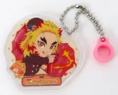 【中古】キーホルダー 煉獄杏寿郎 「鬼滅の刃×ufotable Cafe×マチ★アソビCAFE バレンタイン＆ホワイトデーイベント2025 後期 ランダムストローチャーム」