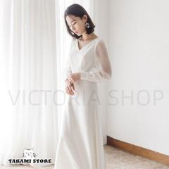 スパンコールがゴージャスでオシャレな半袖 イブニングドレス