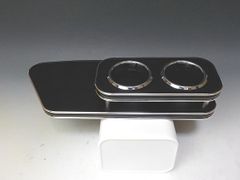 90系ノア、ヴォクシー(22/1～）　フロントテーブル　レザーブラック　BKｘシルバー