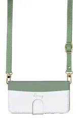 iPhone15Pro  ケース 手帳型 iPhone15 プロ スマホケース スマホショルダー レザー ストラップ シンプル バイカラー かわいい  きれいめ 調節可能 130cm  カラー07