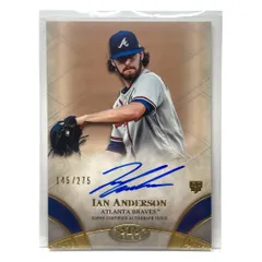 TOPPS MLBカード TIER ONE IAN ANDERSON BRAVES 145/275 #BOA-IA 送料無料 中古 IT2