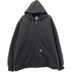 古着 カーハート Carhartt サーマルライナー スウェットフルジップパーカー メンズXXL相当/eaa553618