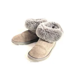 アグ UGG 　24.0　ムートンブーツ 2way ショートブーツ グレーベージュ レディース◆T ○3-44