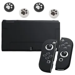 【特売】Switch OLED カバー Switch 有機ELモデル ジョイスティックカバー スイッチケース アナログスティックカバー 4ｘ猫爪肉球 Joy-Conカバー 全面保護ケース 耐久性 TPU素材 キズ防止 衝撃吸収 着脱簡単 擦り 取り外し可能 指