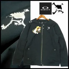 新品 定価19,800円 OAKLEY SKULL オークリー スカル ゴルフ 中綿 ジップジャケット M 黒 撥水 防風 ストレッチ 保温 秋冬 メンズ
