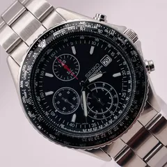 （T273）良品 稼動品 SEIKO セイコー FLIGHTMASTER フライトマスター パイロット クロノグラフ SND253P1 7T92-0CF0 人気 時計 メンズ ユニセックス