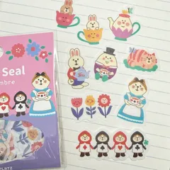 お花の国のアリス フレークシール concombre