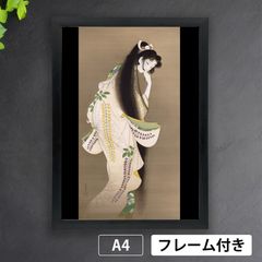 送料無料   （紙本)手描き 墨彩   上村松園    焔  日本画 送料無料 （紙本)手描き 墨彩 上村松園 焔 日本画 - メルカリ