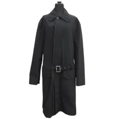 ♫エルメス ロングコート 38 ブラック ダークグレー ヴィンテージ ♫エルメス ロングコート 38 ブラック ダークグレー