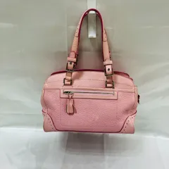 A【レザー】COACH オールレザーハンドバッグ ピンク