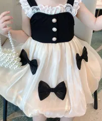 ベビーサスペンダードレス プリンセスドレス パフスリープ キュロットスカート チュールドレス ワンピース プリンセススカート 子供服 ベビー服 かわいい フォーマル パーティードレス キャミソールスカート 七五三 通園 通学 結婚式 発表会 女児 人気 バレエ