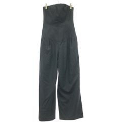 AURALEE オーラリー 24AW WOOL FULLING FLANNEL STRIPE JUMPSUIT フランネルストライプジャンプスーツ A24AT05HC ネイビー 0