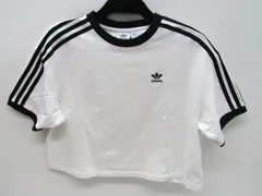 【未使用品】adidas スリーストライプス クロップド半袖Tシャツ  XS