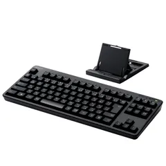 ★即日発送★エレコム Bluetooth キーボード メンブレン式 スタンド付き マルチペアリング対応 iPad Surface ブラック TK-FBM111BK