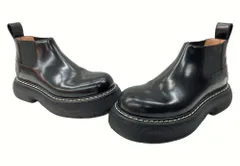 ボッテガヴェネタ BOTTEGA VENETA サイドゴア ショート ブーツ スウェル アンクル 厚底 黒 メンズ靴 ブーツ サイドゴア ブラック 39 104-shoes382