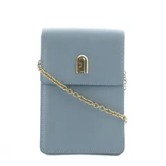 フルラ FURLA 1927 スマートフォンケース スマホショルダーバッグ ポーチ レザー 型押し 水色 EBP5ACO ARE000 /RI ■OS