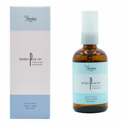 【割引クーポン】【新品】ピュアオイル 110mL しむら simsim SimSim セサミオイル SimSimジャパン シムシム 天然オイル 顔 保湿 身体 ボディ マッサージ ゴマ ごま キュアリング 美容 植物成分100% 無香料 ベビー 赤ちゃん
