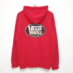 【90sオールド バンズ】サイズL 刺繍ロゴ アノラックパーカー VANS - 【レアな旧タグ】古着 90s VANS バンズ パーカー の通販