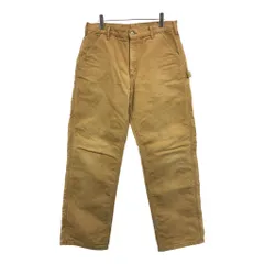 USA製 Carhartt カーハート ダック ペインターパンツ ブラウン(メンズ W34 L32)中古 古着 U8281