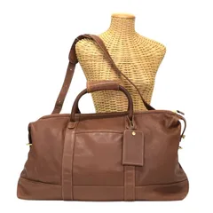 コーチ COACH ボストンバッグ レザー オールドコーチ 502T トラベルバッグ 旅行かばん 2WAYバッグ 肩掛け ビジネスバッグ 大型かばん オールレザー メンズ レディース ブラウン 正規品 中古 mbi21004