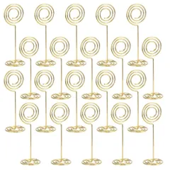 【在庫セール】メッセージカード テーブル番号 結婚式 挟むだけ イベント カードスタンド 20個セット メモクリップ