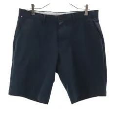 TOMMY HILFIGER トミーヒルフィガー ショートパンツ W34 ネイビー メンズ 古着