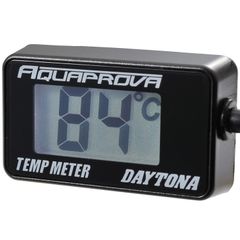 【クーポン有】デイトナ(Daytona) AQUAPROVA (アクアプローバ) バイク用 油温/水温計 デジタル 防水 バックライト コンパクト オイルテンプメーター 96583